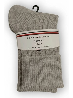 Tommy Hilfiger Th Women Sock 1p Fol Kadın Beyaz Çorap - S701236462004