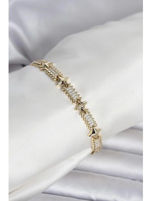 Clariss Ashwork Xuping Kutup Yıldızlı Gold Renk Kadın Bileklik 587455