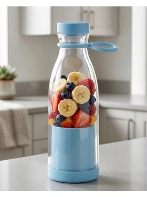 MiraLive Şarjlı Taşınabilir Blender 380 ml USB Kablosuz Smoothie ve Meyve Karıştırıcı