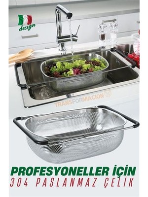 Ethab Ticaret Hsnet Lavabo Süzgeci Ayarlanabilir Kevgir 304 Paslanmaz Çelik - GL002V-7LI208