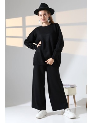 Molly Nelly Kadın Triko Uzun Pantolon Kazak Kışlık Takım