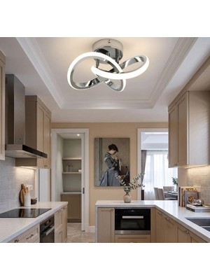 PremiumPort 3 Renk Ledli Modern Krom Avize, Salon, Mutfak, Çocuk ve Antre Aydınlatması