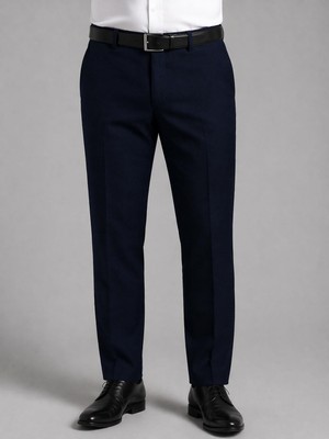 Ricati Regular Fit Armür Desen Erkek Kumaş Pantolon - 7620