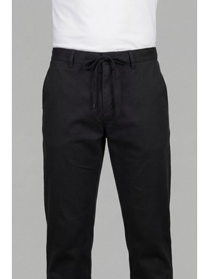 Bisse Yeşil Doğal Pamuk Lastikli Jogger Pantolon PNS24K24002_D47