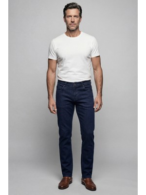 Bisse Lacivert Denim Pamuklu 5 Cepli Erkek Pantolon PNJ25Y25100_D39
