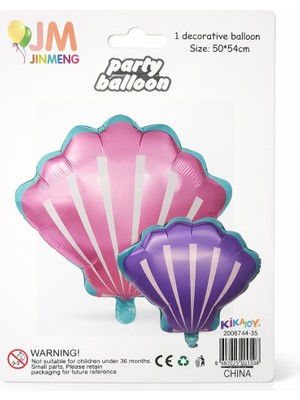 Vipfoni Incili Deniz Kabuğu Folyo Balon