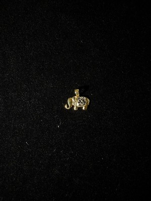 Altın Fil Figür Kolye Ucu (14 Ayar)