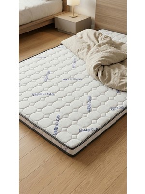 Artex Visco Şilte 80X160 Yer Yatağı Nano 9 +-1cm cm Ped Yatak Şiltesi Pedi Topper Mattress