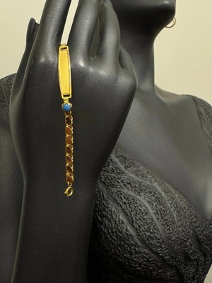 Altın Pullu Çocuk Künyesi (Isim Yazılabilen Kişiye Özel)