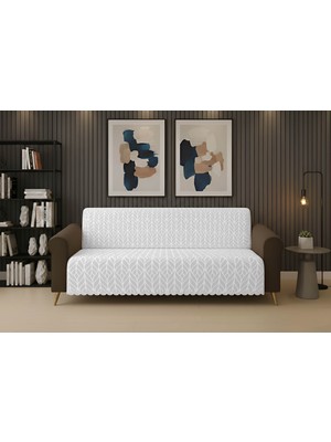 Dinarsu Kaydırmaz Koltuk Örtüsü 175X220 Lüme Gri