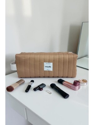 Estrella Paris Seul Dy-Son Airwrap ve Tüm Saç Şekillendiriciler Için Xl Boy Çanta Seyahat Çantası Camel