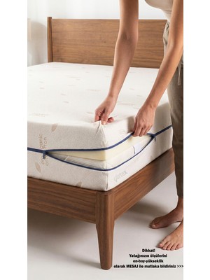 Artex Kılıf Cotton 90X200 Yatak Kılıfı Koruyucusu Örtüsü Fermuarlı Kapitone Fit Zippered Mattress Cover