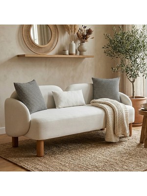 Zem Ramos Bohem Üçlü Kanepe, Açık Krem