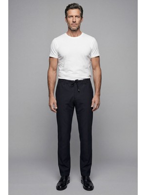 Bisse Erkek Lastikli Bağcıklı Spor Jagger Siyah Pantolon PNS25K25202_D99