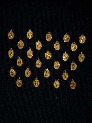 L Harfi Altın Kolye Ucu (14 Ayar)