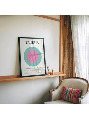 Pegziz Boğa Burcu Astroloji Tablosu Modern Minimal Duvar Tablosu