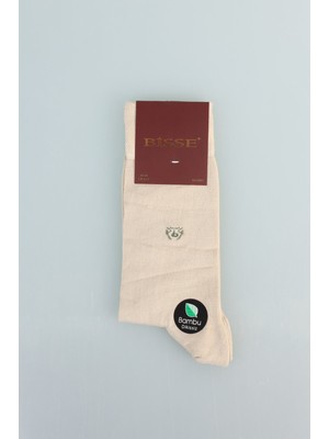 Bisse Erkek Bambu Dikişsiz Uzun Çorap Bej CRP25Y250002_D07