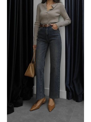 rimas Kesik Paça Boyfit Jean