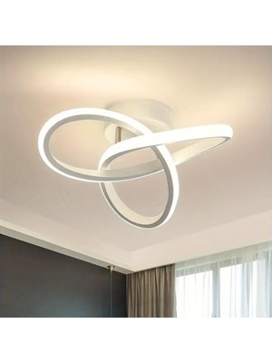 PremiumPort Modern Beyaz Ultra Power LED Plafonyer, Şık ve Parlak Aydınlatma