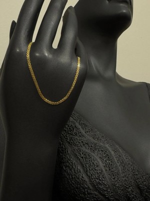 Altın Ince Hasır Bileklik