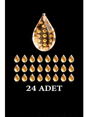 PremiumPort Parlak Bal Rengi Kristal Kelebek Taşı, Şıklık ve Zarafet Için Mükemmel Seçim