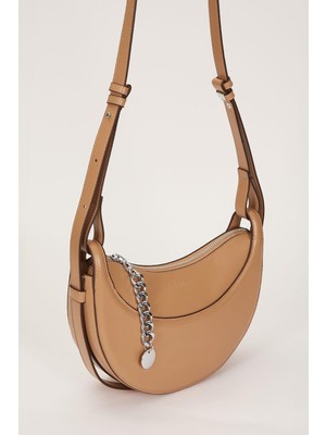 Lale Butik Levidor Premium Birleştirilebilir Askılı Deri Çanta 930624 Camel