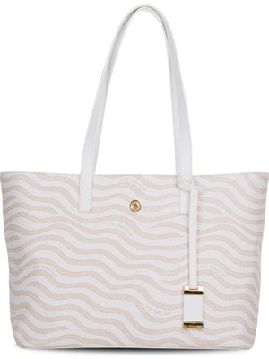 U.s. Polo Assn. Kadın Omuz Çantası Ekru US26170 – Günlük Şık Tasarım, Hafif ve Kullanışlı