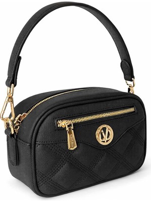 Lale Butik Levidor Kalın Askılı Ön Fermuar Detay 931098 Siyah