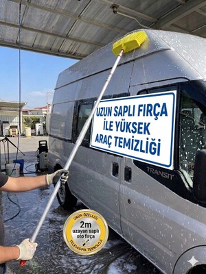 Primeaks Yumuşak Çizmez Oto Yıkama Fırçası - 2 Metrelik Teleskopik Sap