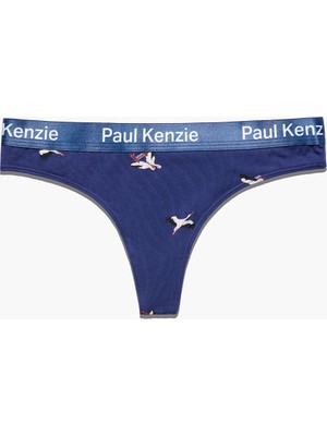 Paul Kenzie x Doğa Derneği - Desenli Kadın String Külot - Leylek