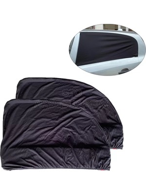 Midas Toptan Home Elastik Oto Yan Cam Bebek Güneşlik Araba Perdesi Hatchback Uyumlu 2'li