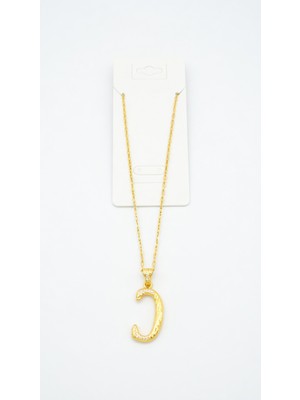 Büyük Gold C Harf Kolye