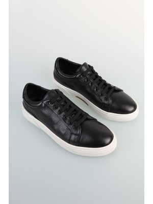 Bisse Erkek Deri Sneaker Siyah Ayakkabı AYK25Y25002_D99