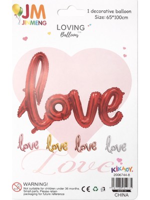 Vipfoni El Yazısı Love Folyo Balon