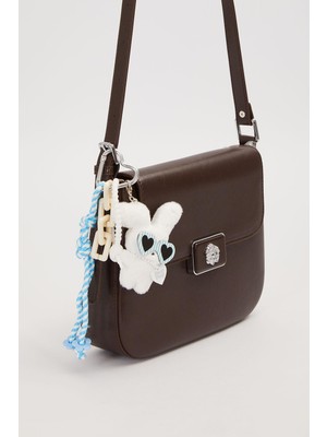 Lale Butik Levidor Premium Charm Detay Çift Askılı Iki Şekilde Kullanılabilir Yumuşak Deri Çanta 930613 Acı Kahverengi