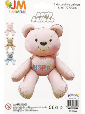 Vipfoni Happy Ayı Folyo Balon