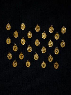 D Harfi Altın Kolye Ucu (14 Ayar)