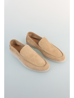 Bisse Erkek Süet Loafer Bej Ayakkabı AYK25Y25003_D07