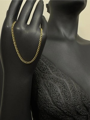 Altın Ince Gurmet Unisex Bileklik