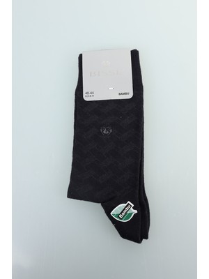 Bisse Erkek Desenli Bambu Uzun Çorap Lacivert CRP23K100007_D39