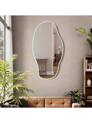 Ant Home Asimetrik Ayna, Konsol Aynası, Dresuar Aynası, Tuvalet Aynası, Boy Aynası 120X65 cm