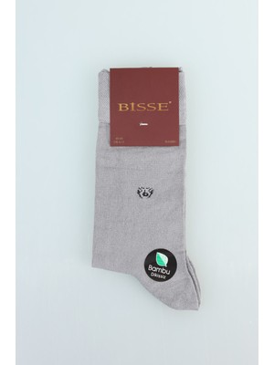 Bisse Erkek Bambu Dikişsiz Uzun Çorap Gri CRP25Y250002_D55