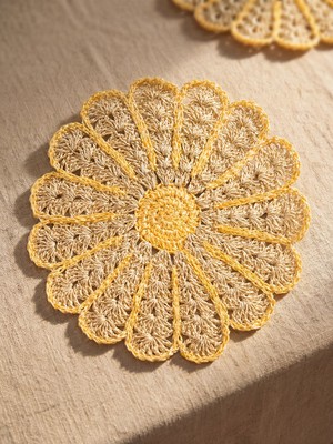 Lcw Bej Çiçek Figürlü Hasır Supla 38 cm