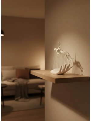 Ucuz Tekno El Insan Figürü Beyaz