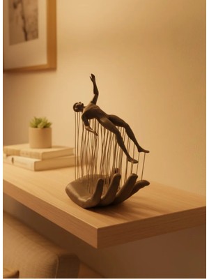 Ucuz Tekno El Insan Figürü Gri