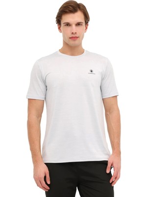 Lumberjack CT1328 Mln 0 Yaka Erkek Tshirt - Beyaz