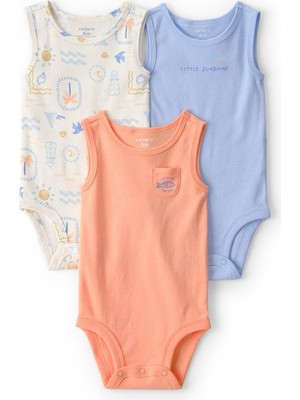 Carter's Erkek Bebek Layette 3'lü Zıbın Set Çok Renkli 1U612310
