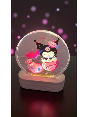 Famemus Accessory Kuromi Işıklı Çok Şık Hediyelik Biblo Ürün Boyut:15 Cm(Usb Kablolu Takılı Çalışır)
