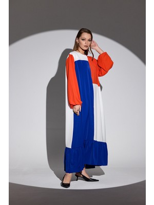 HANIQA Cepli Uzun Elbıse