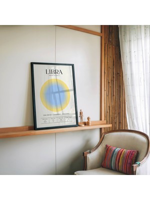 Pegziz Terazi Burcu Astroloji Tablosu Modern Minimalist Duvartablosu